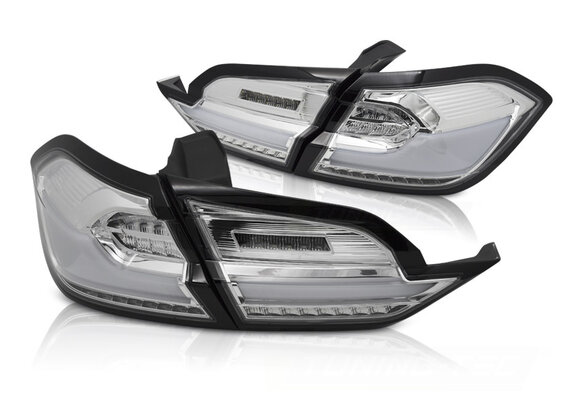 Achterlichten geschikt voor FORD FIESTA MK8 2017-2021 Hatchback - LED chroom