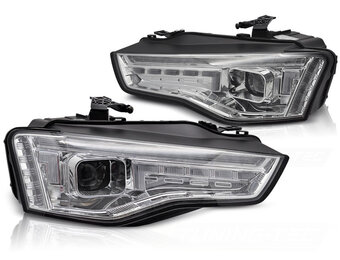 Xenon Koplampen LED Chroom Sequentieel geschikt voor Audi A5 11-16