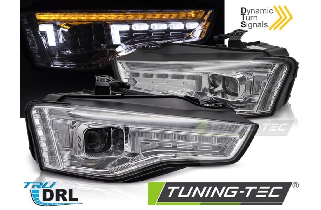 Xenon Koplampen LED Chroom Sequentieel geschikt voor Audi A5 11-16