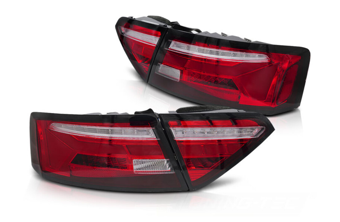 Achterlichten LED BAR Rood Wit Sequentieel geschikt voor Audi A5 (11-16)