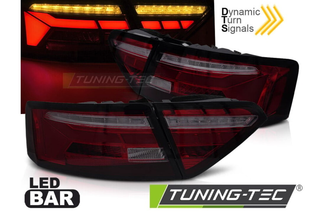 Achterlichten geschikt voor voor AUDI A5 2011-2016 Coupé/Cabrio/Liftback rood SMOKE DTS