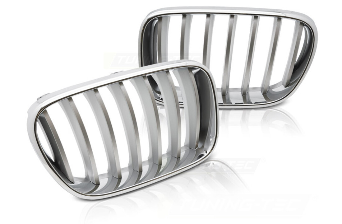Grille geschikt voor voor BMW X3 F25 2010-07/2014 chroom titan