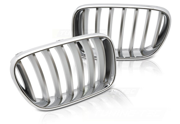 Grille geschikt voor voor BMW X3 F25 2010-07/2014 chroom titan