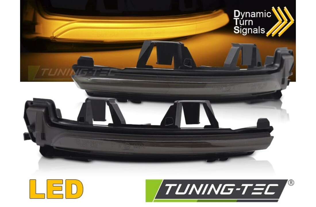 Knipperlichten spiegel geschikt voor Volvo S90 V90 V60 XC40 - LED - smoke