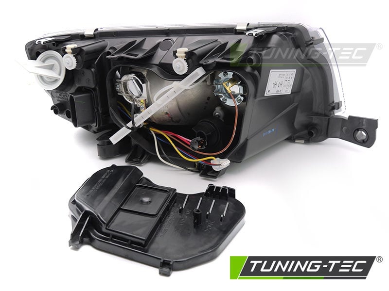 Koplamp links - geschikt voor Skoda Fabia 2000-2007 - TYC - zwart