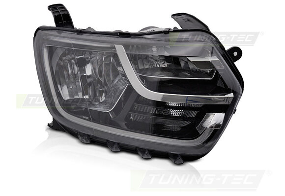 Koplamp rechts - Dacia Duster II 2017-2021 - TYC - zwart