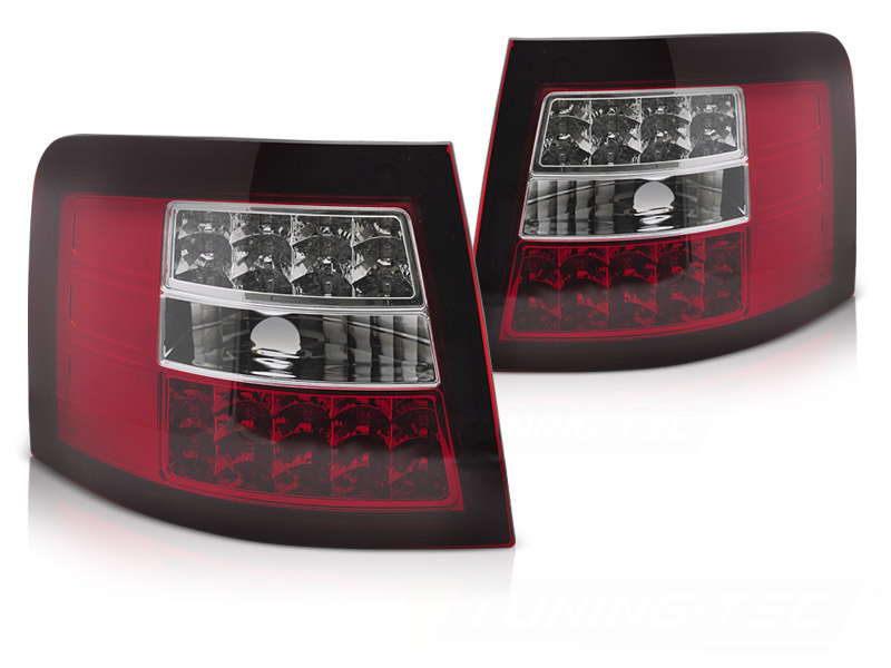 Achterlichten geschikt voor voor AUDI A6 Station 05/1997 - 05/2004 LED rood wit