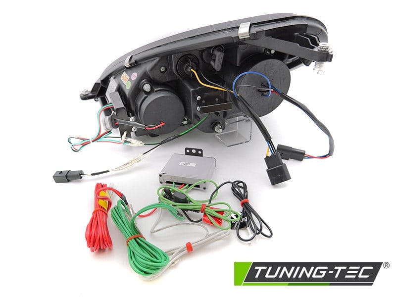 Koplampen Xenon geschikt voor Mercedes R171 SLK 2004-2011- DRL - zwart