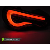 Achterlichten geschikt voor TOYOTA GT86 2012-2021 LED zwart smoke wit
