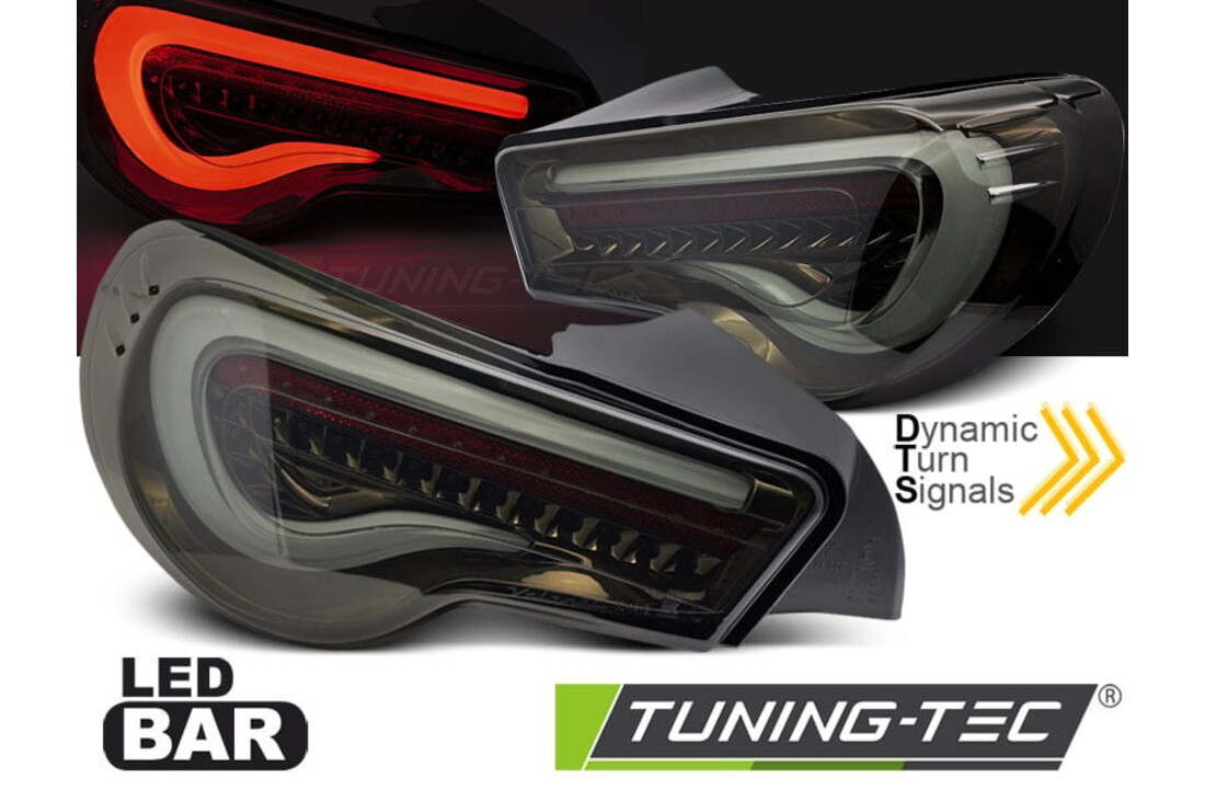 Achterlichten geschikt voor TOYOTA GT86 2012-2021 LED smoke
