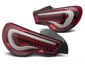 Achterlichten geschikt voor TOYOTA GT86 2012-2021 LED rood/wit