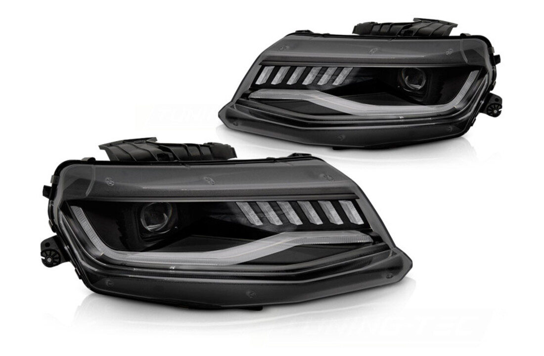 Koplampen CHEVROLET CAMARO 2016-2018 HID SEQ BLACK