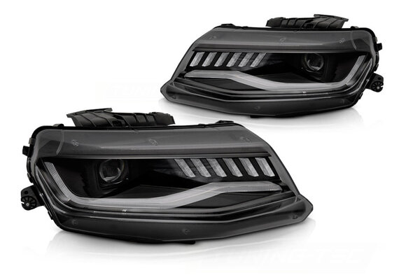 Koplampen CHEVROLET CAMARO 2016-2018 HID SEQ BLACK
