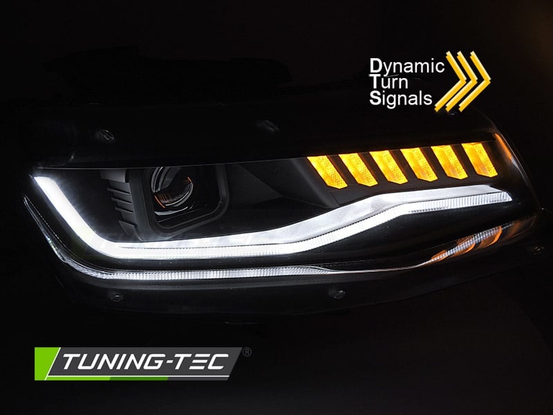 Koplampen CHEVROLET CAMARO 2016-2018 HID SEQ BLACK