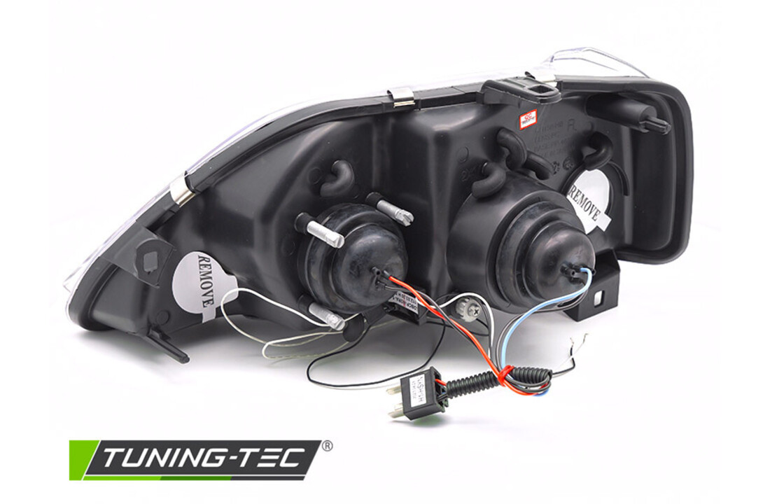 Koplampen voor DACIA LOGAN 2004-2008 ANGEL EYES zwart