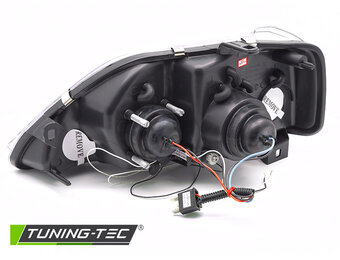 Koplampen voor DACIA LOGAN 2004-2008 ANGEL EYES zwart