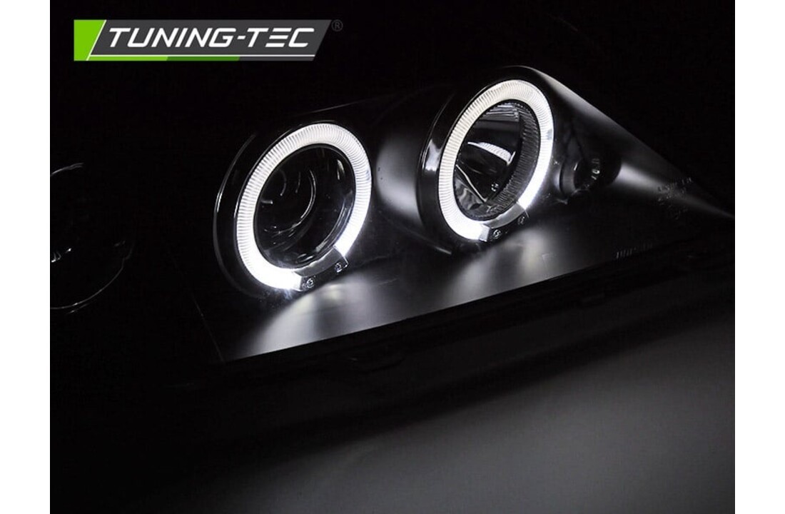 Koplampen voor DACIA LOGAN 2004-2008 ANGEL EYES zwart