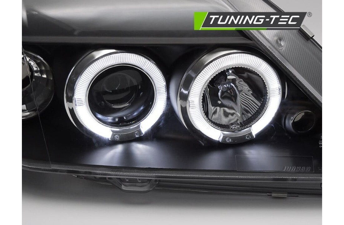 Koplampen voor DACIA LOGAN 2004-2008 ANGEL EYES zwart