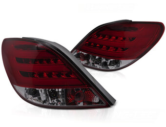 Achterlichten geschikt voor PEUGEOT 207 3D/5D (05/2006-06/2009) – Hatchback LED rood smoke