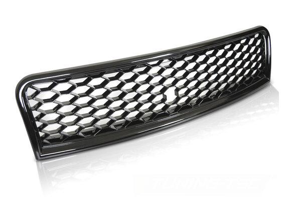 Grille geschikt voor AUDI A4 (B6) SPORT 10/2000-10/2004 - sport stijl - glanzend zwart