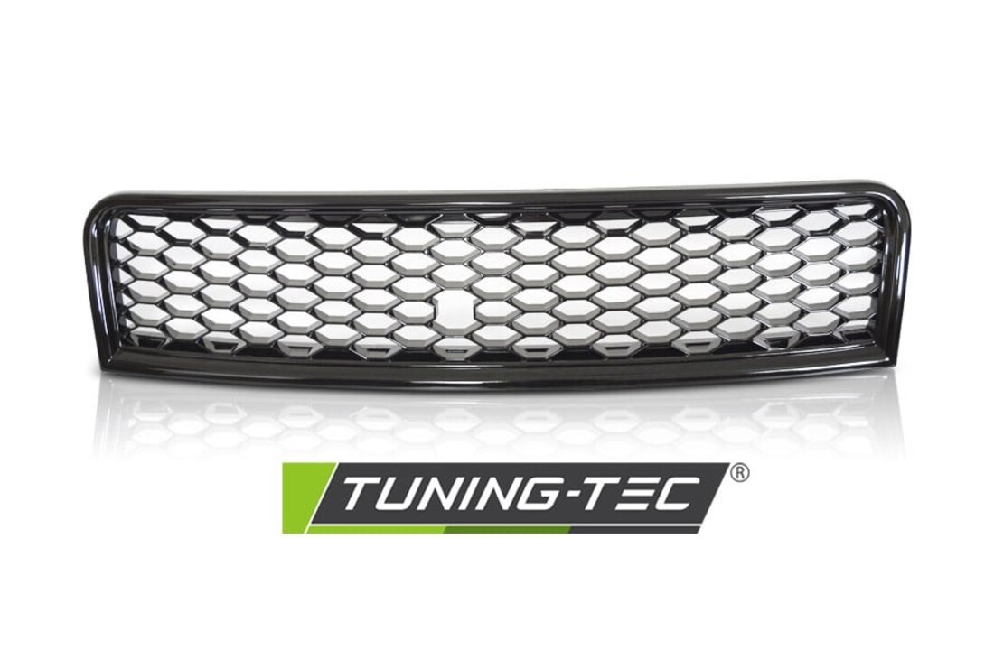 Grille geschikt voor AUDI A4 (B6) SPORT 10/2000-10/2004 - sport stijl - glanzend zwart