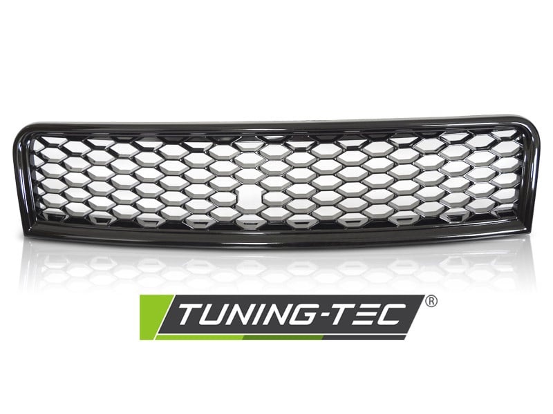 Grille geschikt voor AUDI A4 (B6) SPORT 10/2000-10/2004 - sport stijl - glanzend zwart