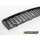 Grille geschikt voor AUDI A4 (B6) SPORT 10/2000-10/2004 - sport stijl - glanzend zwart