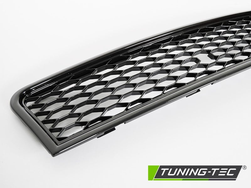 Grille geschikt voor AUDI A4 (B6) SPORT 10/2000-10/2004 - sport stijl - glanzend zwart