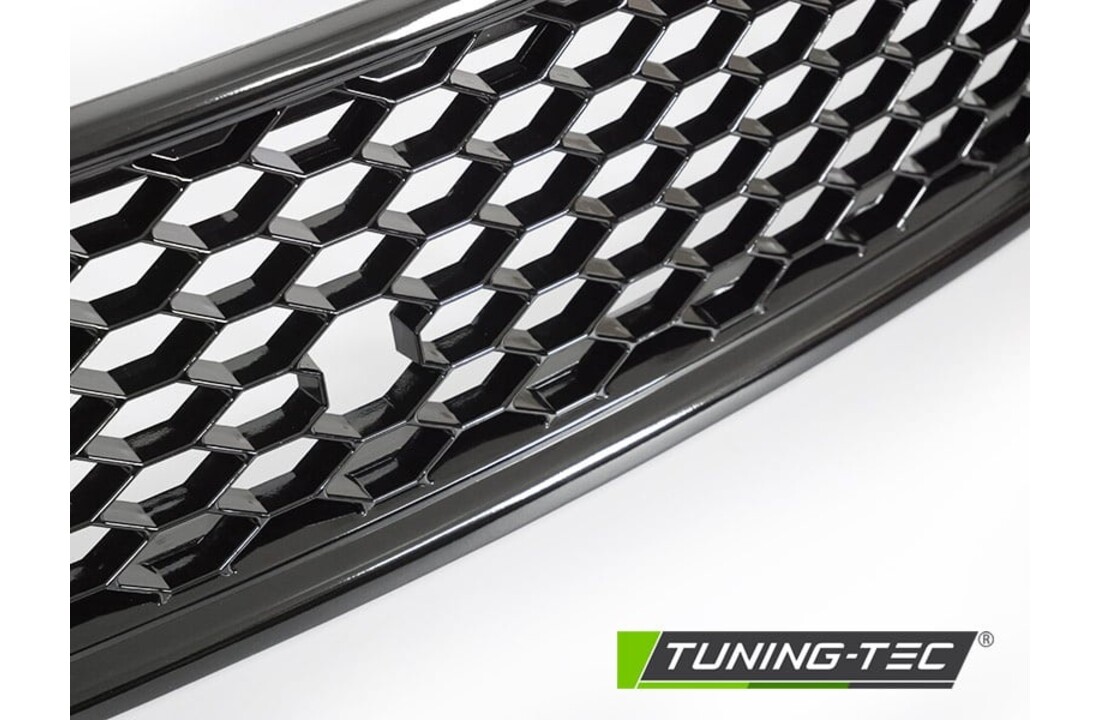 Grille geschikt voor AUDI A4 (B6) SPORT 10/2000-10/2004 - sport stijl - glanzend zwart