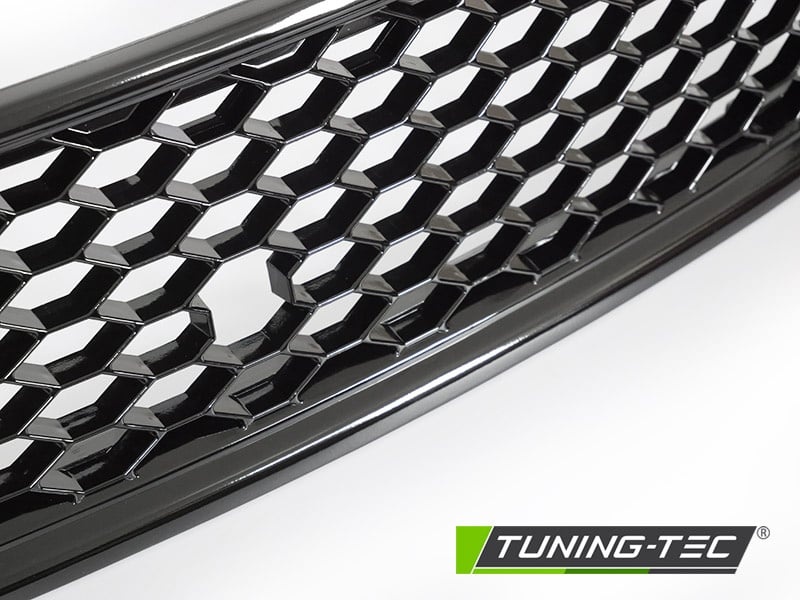 Grille geschikt voor AUDI A4 (B6) SPORT 10/2000-10/2004 - sport stijl - glanzend zwart