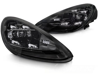 Koplampen LED geschikt voor Porsche Cayenne 2010-2015 - DRL - zwart