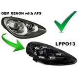 Koplampen LED geschikt voor Porsche Cayenne 2010-2015 - DRL - zwart