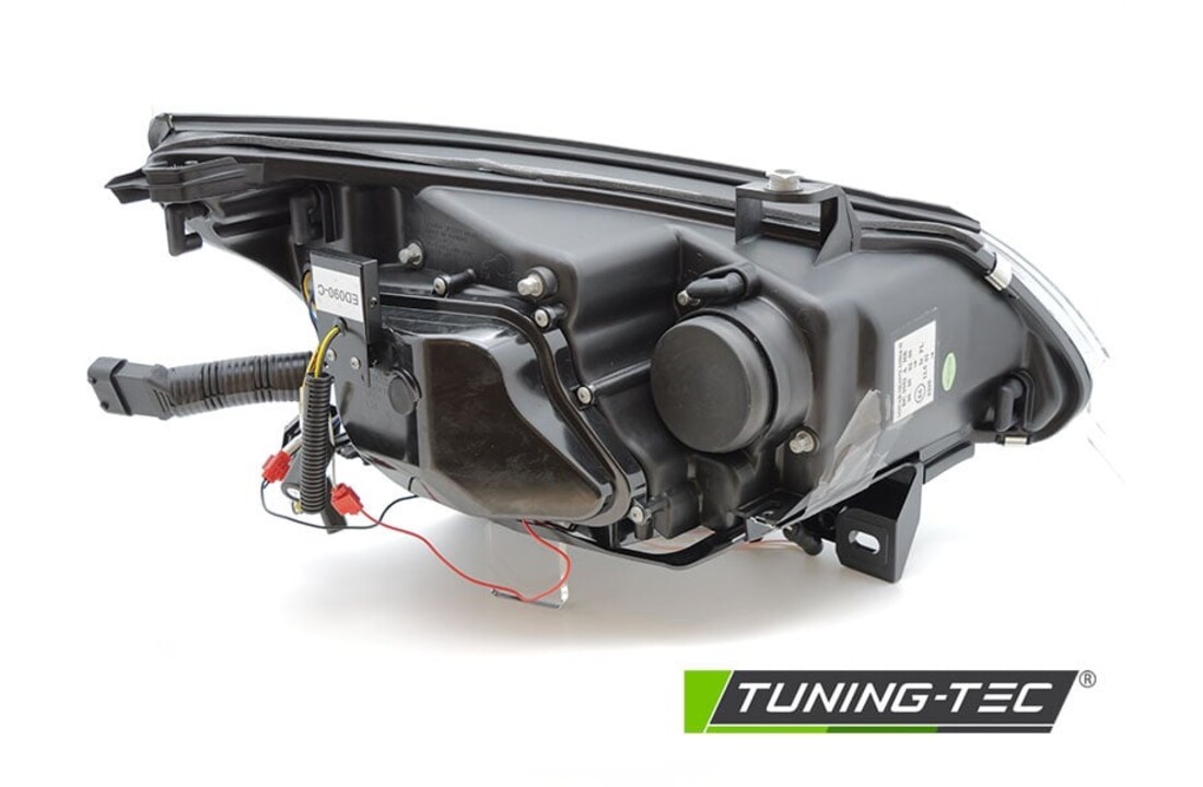 Koplampen Xenon D1S geschikt voor BMW E60/E61 2005-2007 - LED CCFL angel eyes - zwart