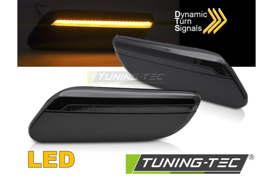 Zijkant knipperlichten - Mini Cooper F55 F56 F57 21 hatchback/coupe - LED - smoke