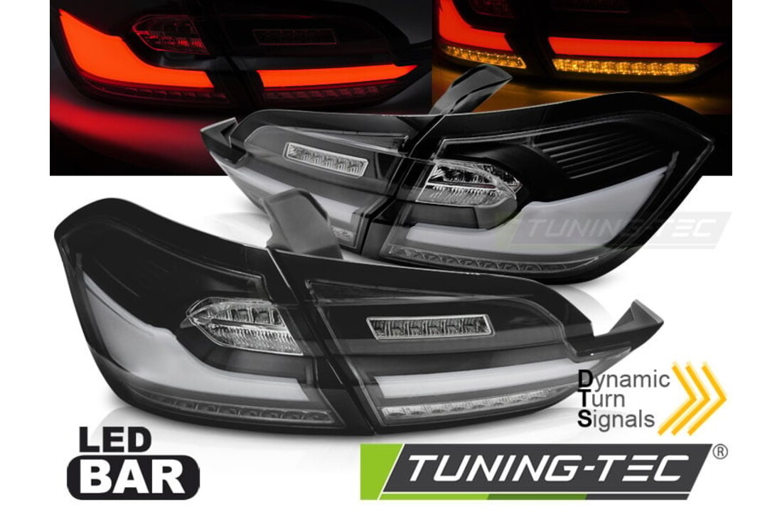 Achterlichten geschikt voor FORD FIESTA MK8 Hatchback 2017-2021 – DTS zwart