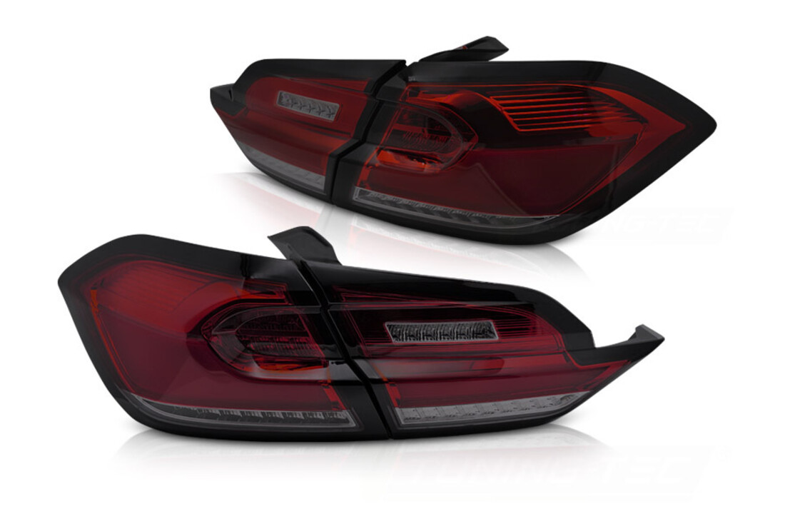 Achterlichten geschikt voor FORD FIESTA MK8 2017-2021 hatchback rood smoke