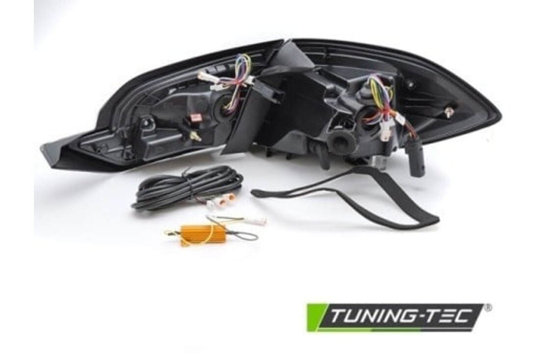 Achterlichten geschikt voor FORD FIESTA MK8 2017-2021 hatchback rood smoke