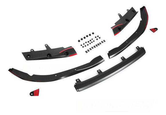 Voorspoiler geschikt voor BMW G22 G23 vanaf 2020 - performance - mat zwart