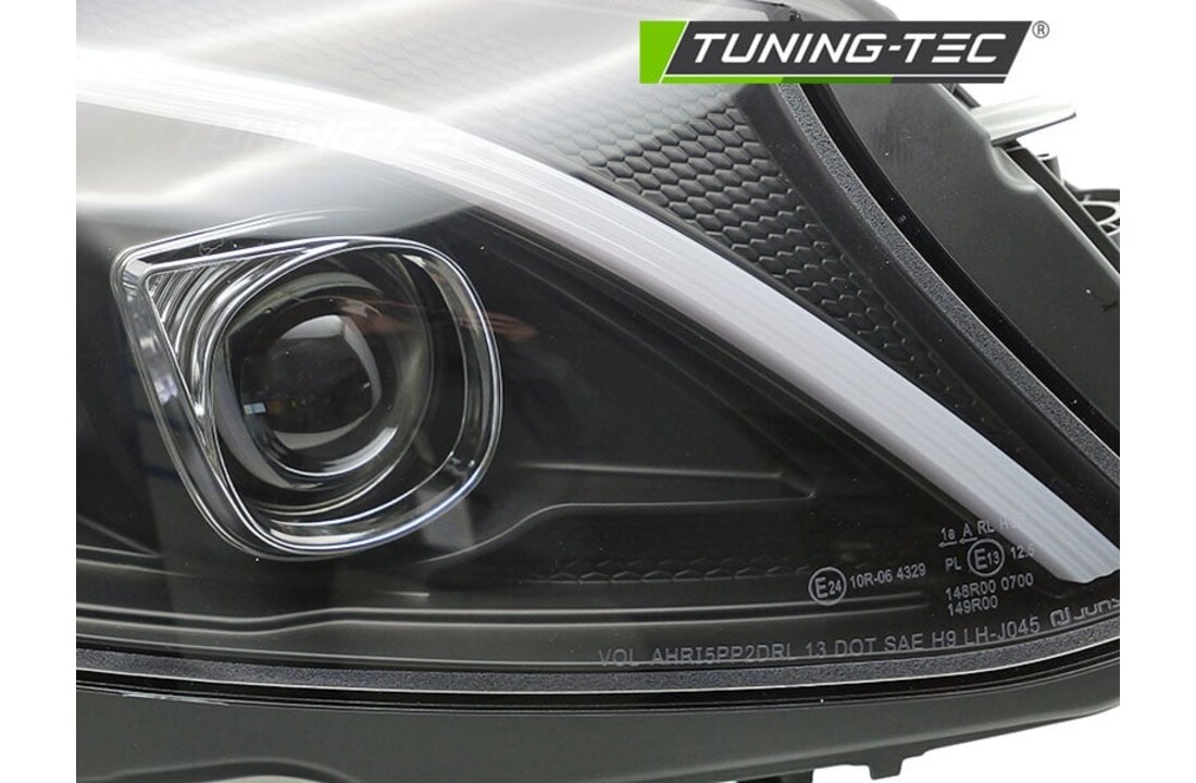 Koplampen geschikt voor Mercedes W205 2014-2018 - TUBE LED - zwart