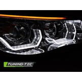 Koplampen geschikt voor BMW E60 E61 03-07 - 3D LED angel eyes - chroom