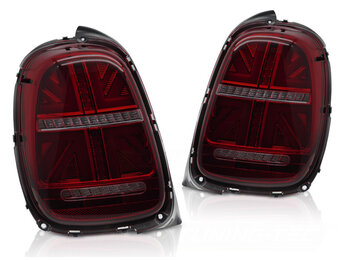 Achterlichten MINI COOPER F55 F56 F57 2014-2017 - 6-polig - LED - rood smoke