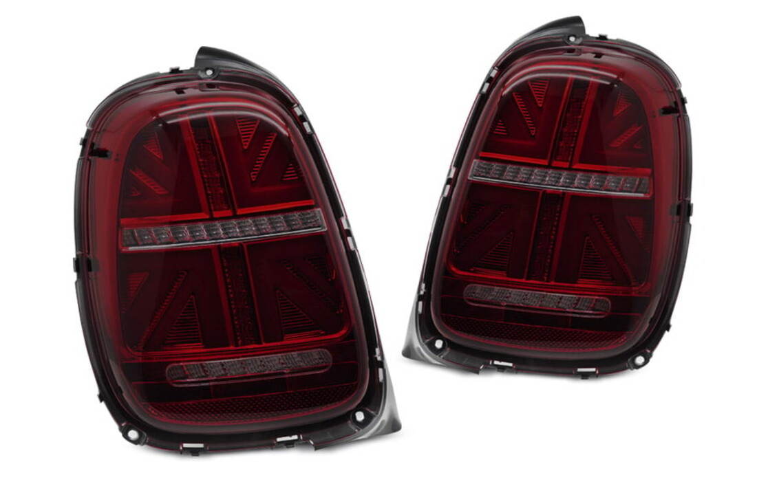 Achterlichten MINI COOPER F55 F56 F57 2014-2017 - 6-polig - LED - rood smoke
