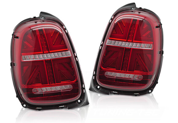 Achterlichten MINI COOPER F55 F56 F57 2014-2017 - 6-polig - LED - rood wit