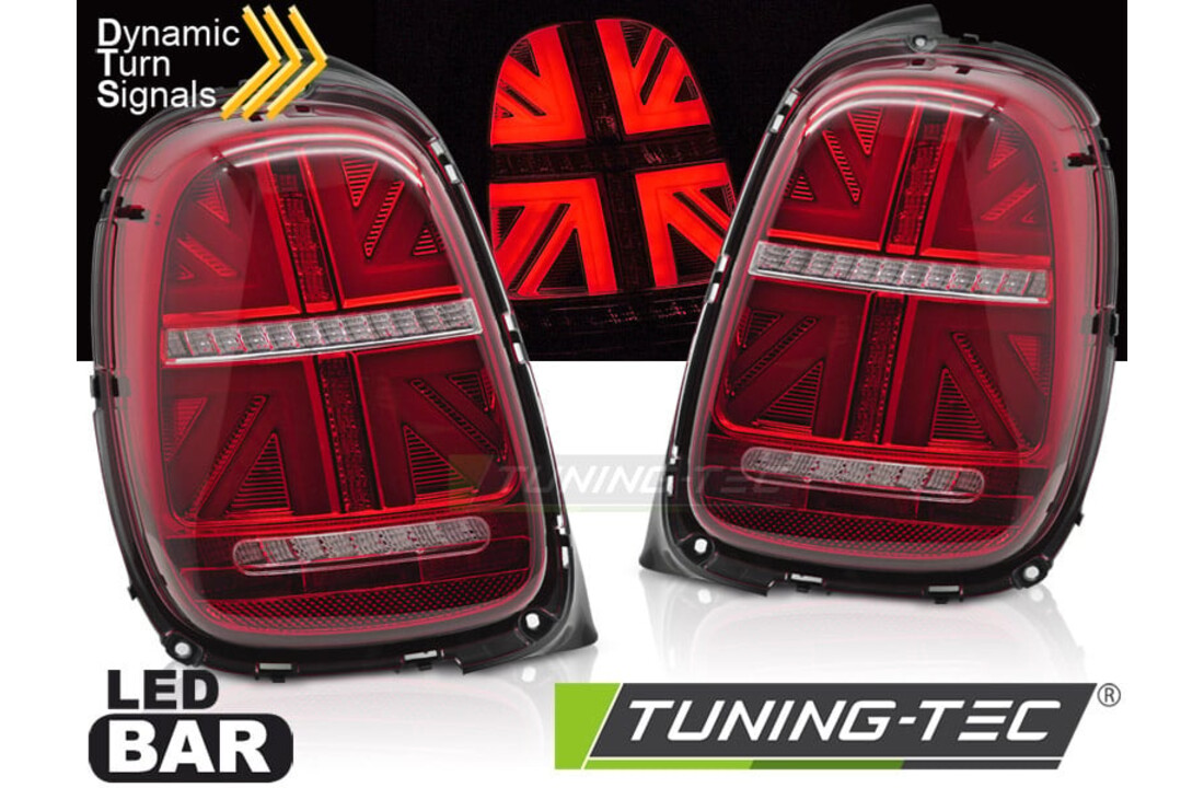 Achterlichten MINI COOPER F55 F56 F57 2014-2017 - 6-polig - LED - rood wit