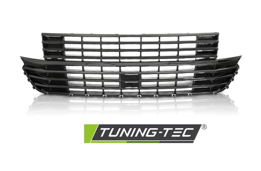 Grille geschikt voor VW T6.1 vanaf 2020 glanzend zwart