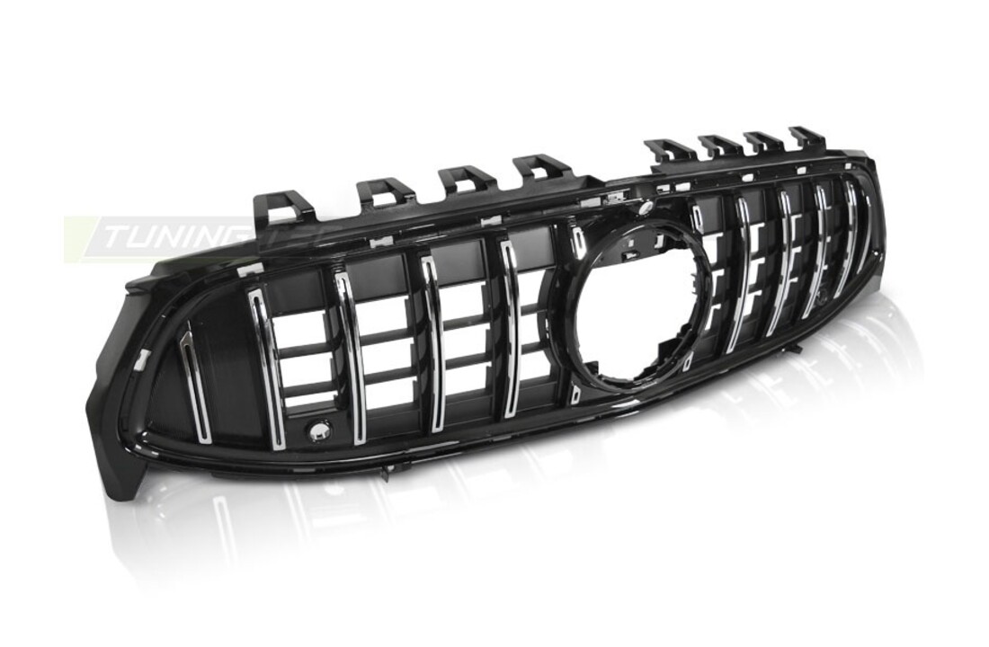 Grille geschikt voor MERCEDES CLA W118 19- sport stijl - chroom zwart