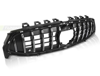 Grille geschikt voor MERCEDES CLA W118 19- sport stijl - chroom zwart
