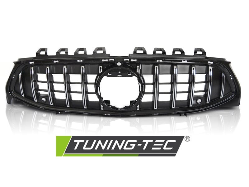 Grille geschikt voor MERCEDES CLA W118 19- sport stijl - chroom zwart