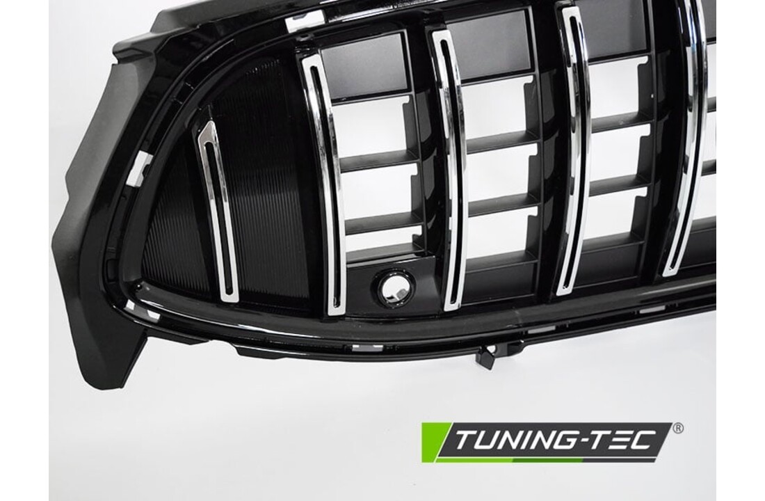Grille geschikt voor MERCEDES CLA W118 19- sport stijl - chroom zwart