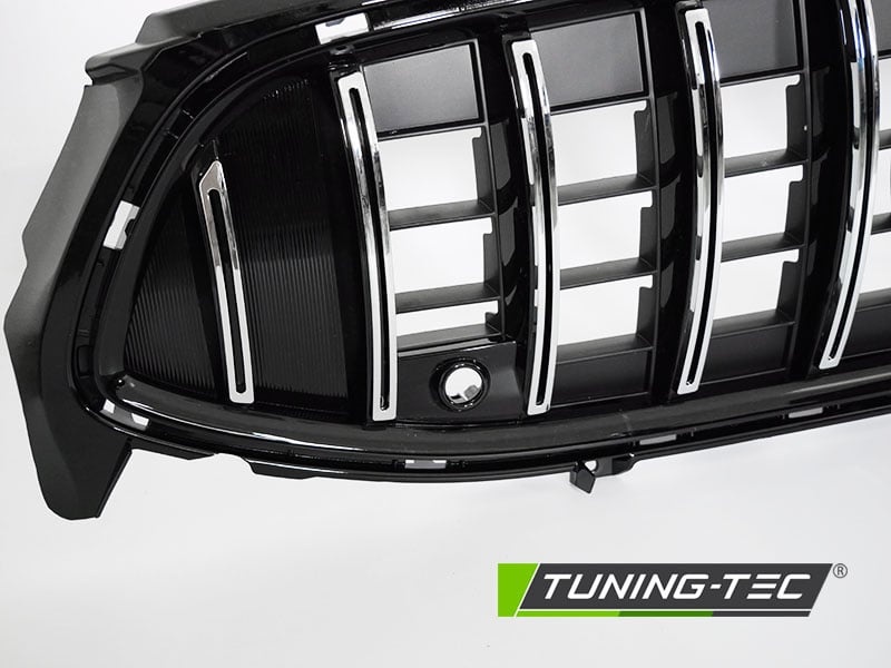 Grille geschikt voor MERCEDES CLA W118 19- sport stijl - chroom zwart